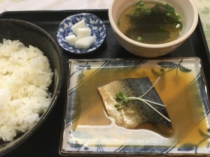 鯖の味噌煮定食